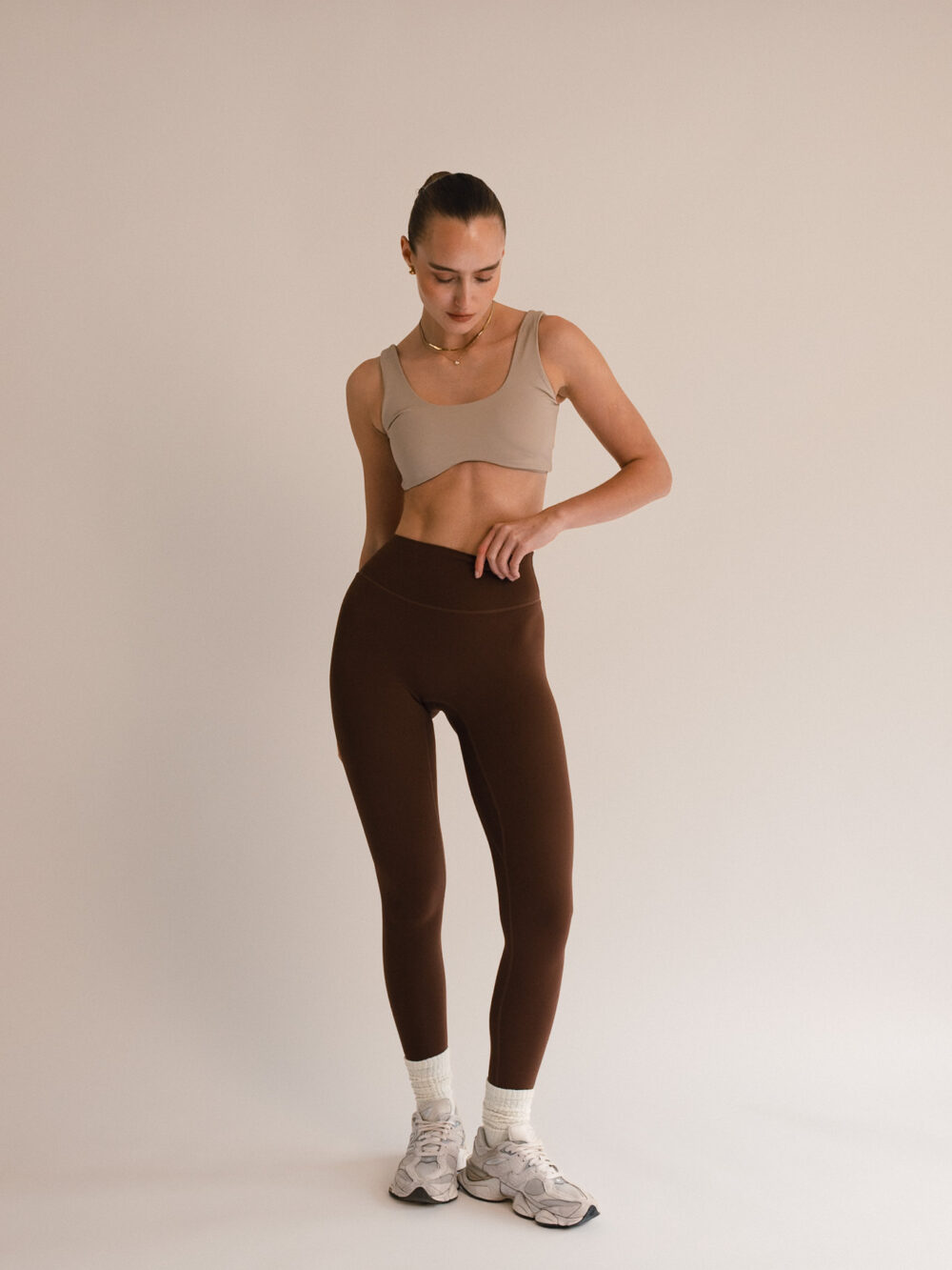 Brown leggings Essential line