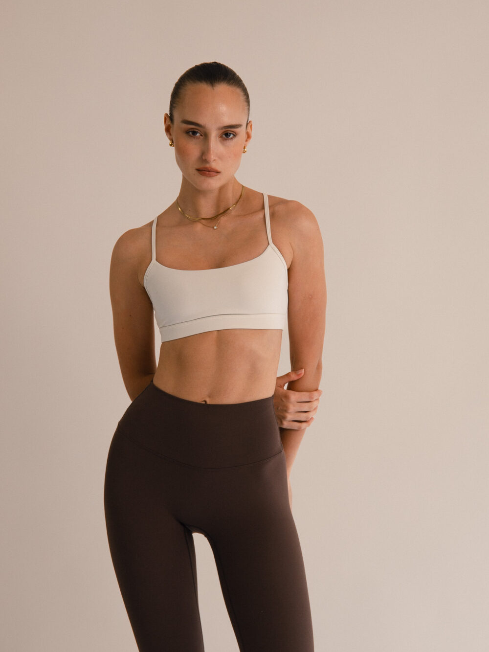 White Cross-Back Top