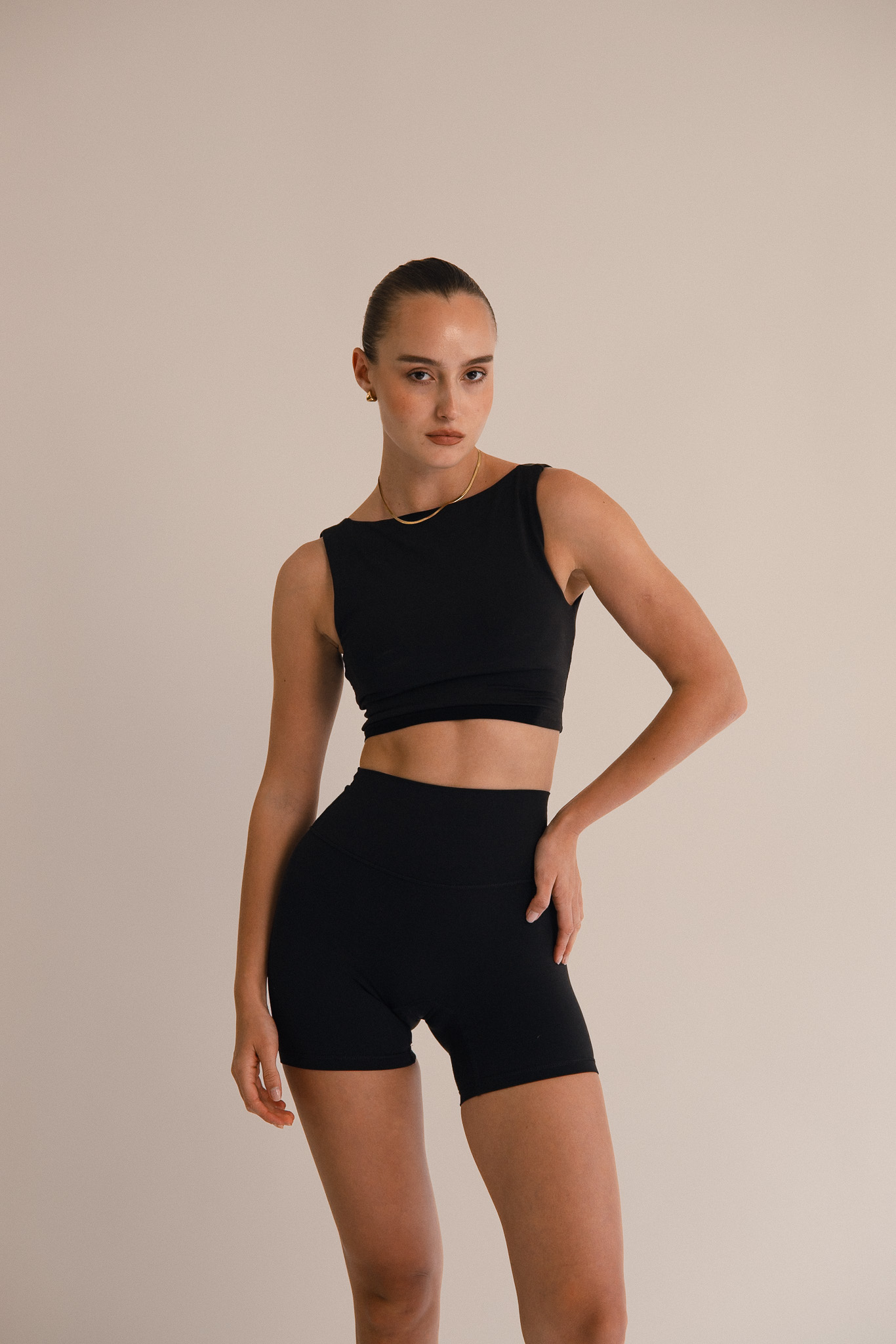 Black Sculpt Top
