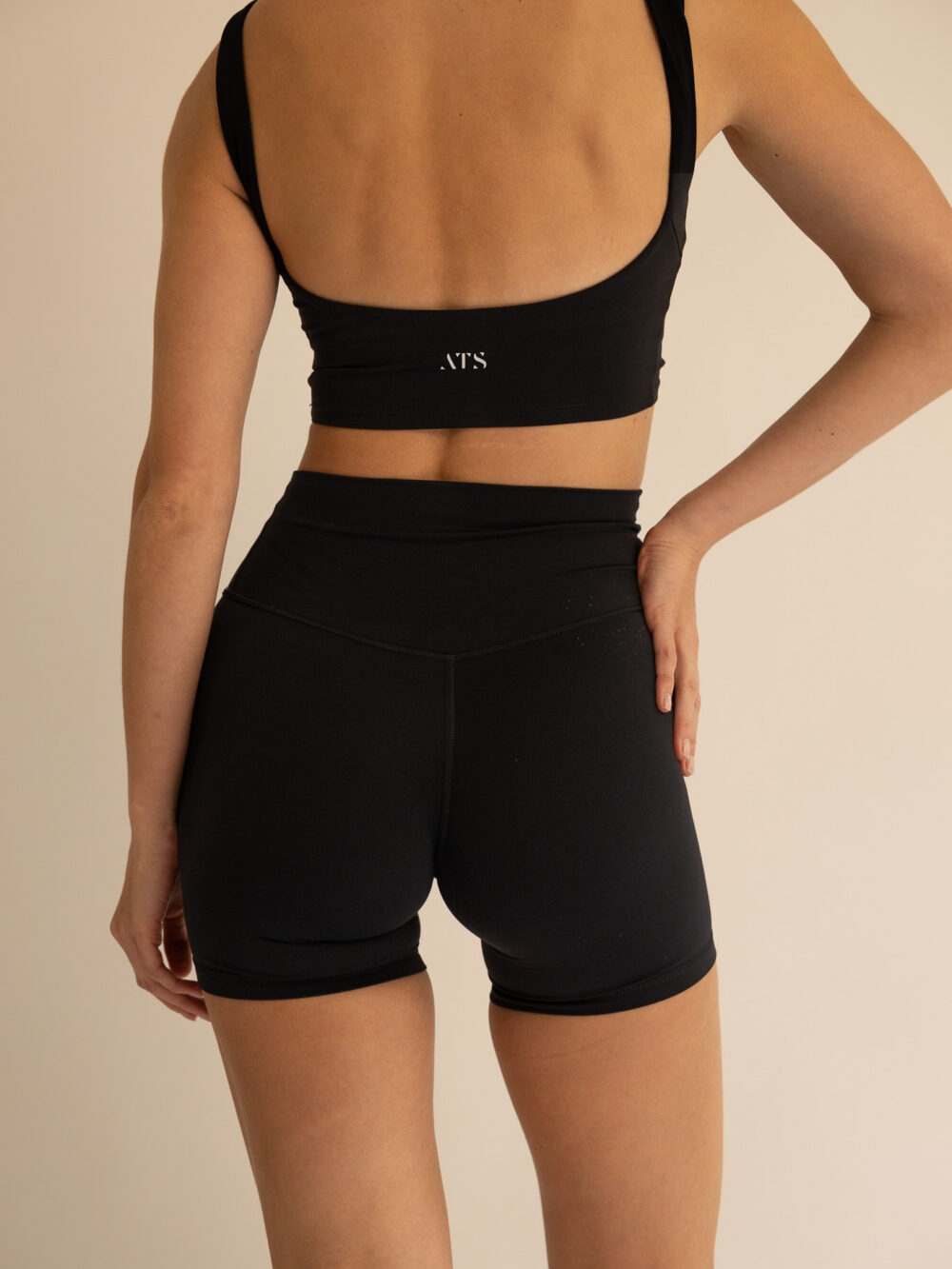Black High-Waist Shorts