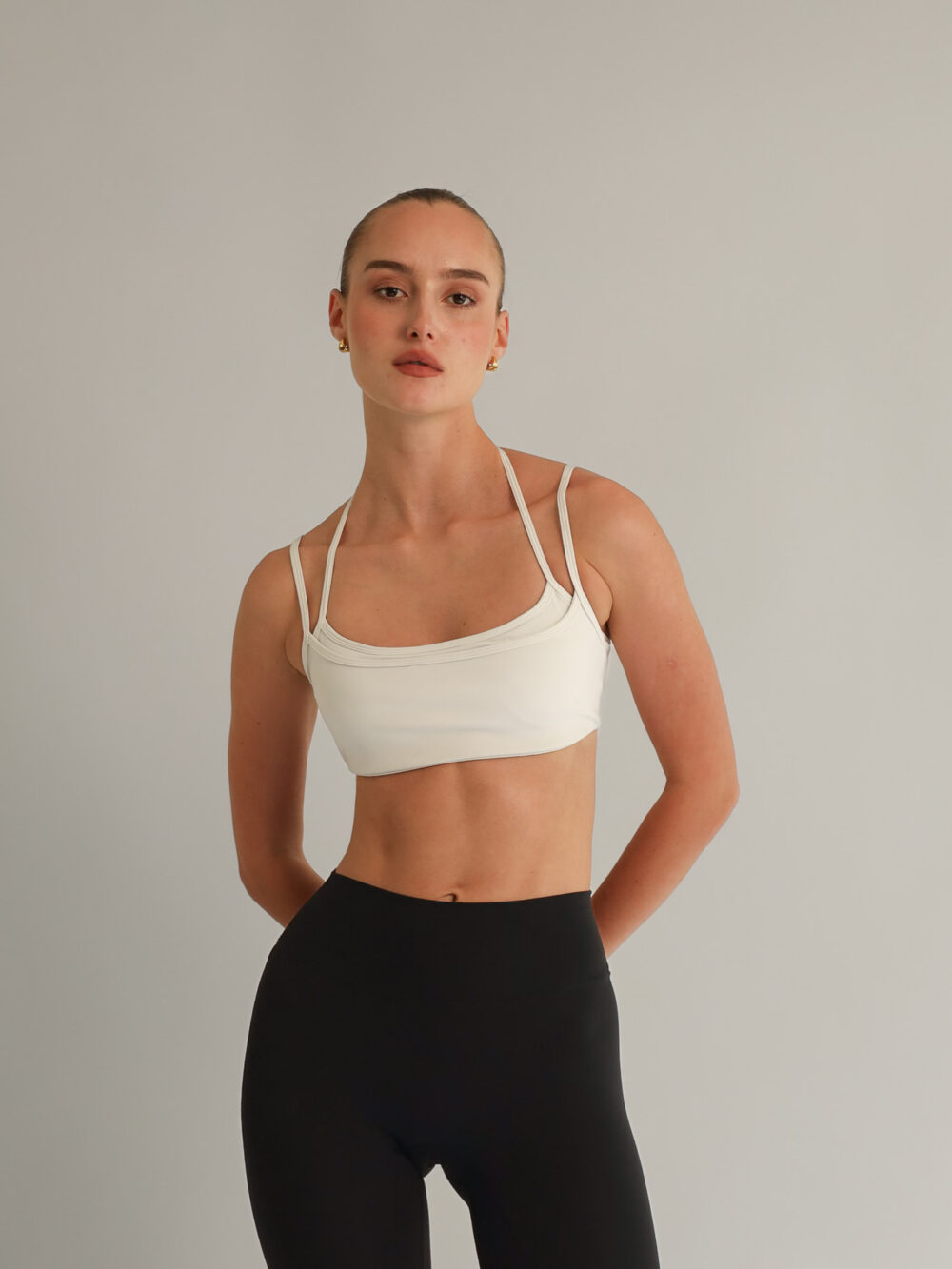 White Double Strap Top