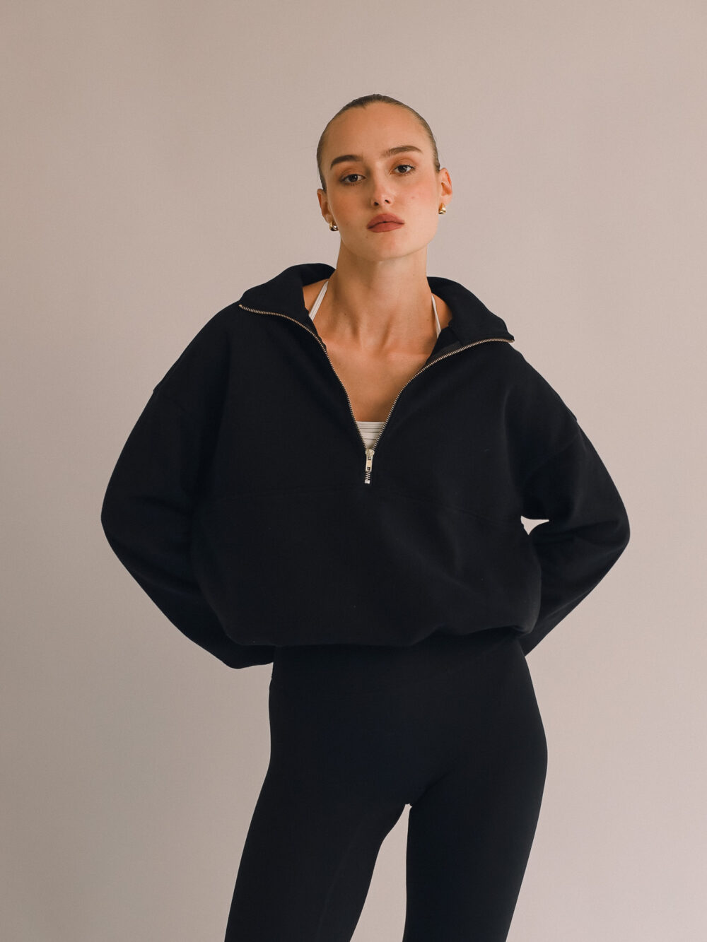 Long Sleeve Zip Top